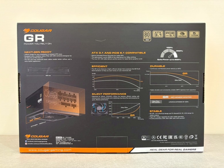 「金石之策，堅如磐石」COUGAR GR850 ATX 3.1 金牌全模組 電源供應器 產品體驗 心得分享