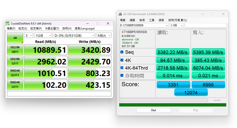 穩中求勝Micron美光Crucial P510 PCIe Gen5 NVMe M.2 SSD固態硬碟1TB開箱