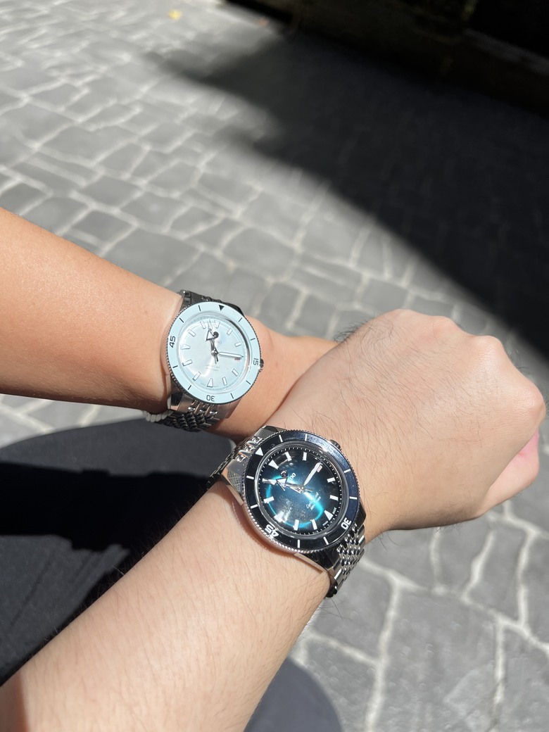 【開箱】女友原本只想看展,結果我七夕提前破產|Rado Captain Cook 39mm 對錶入手記