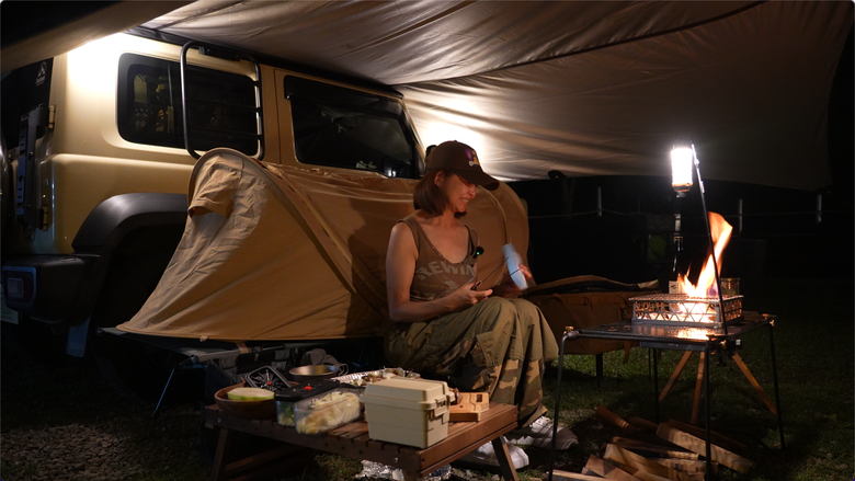 【SOLO CAMPING】女子單人露營｜電視台跟拍採訪｜為什麼60歲要挑戰單人車泊｜導演倒數5秒演員魂就上身｜拉拉姐的故事 #巴萬五峰露營區