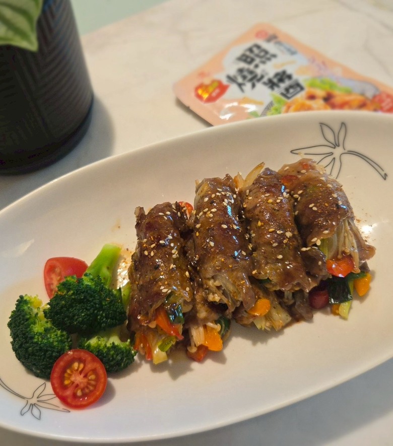 【照燒蔬菜肉捲】簡易食譜分享
