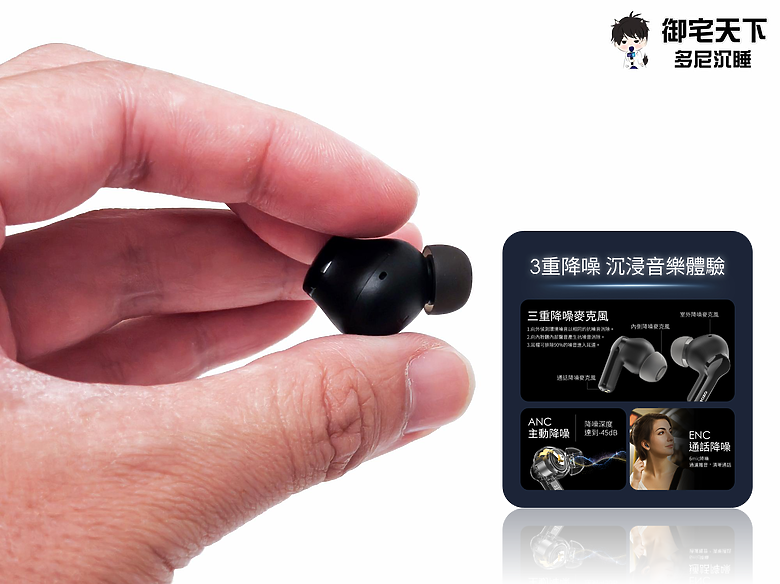 點我看大圖 開箱|【TOZO】AeroSound2 ANC 主動式降噪無線藍牙耳機 - 有功能、有音質、有 CP 值,兩千有找,降噪還能超強 ?!