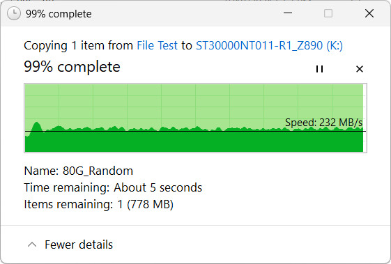 【開箱簡測】Seagate NAS (那嘶狼) IronWolf Pro 30TB ST30000NT011 硬碟效能簡測 (圖多)