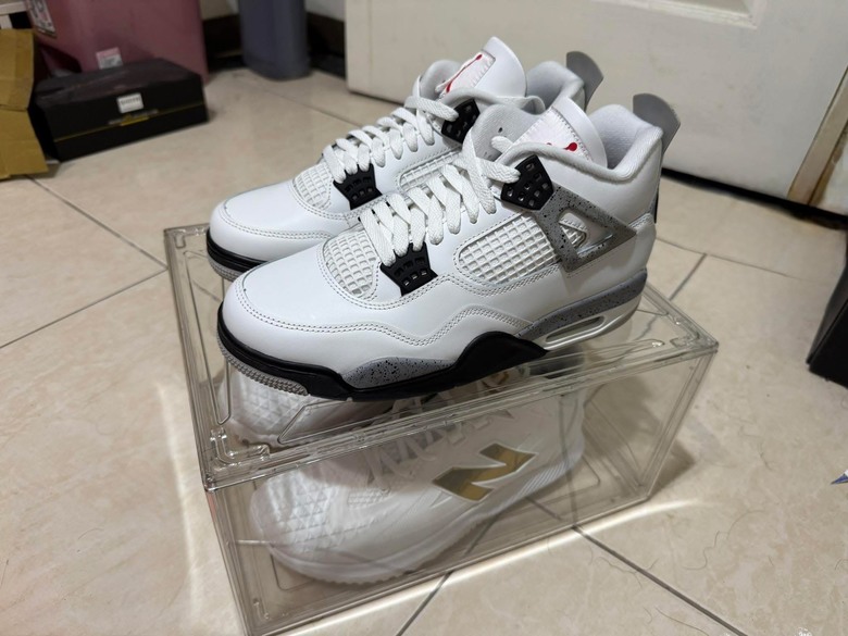 Jordan 4 白水泥NB大谷訓練鞋褲子穿搭