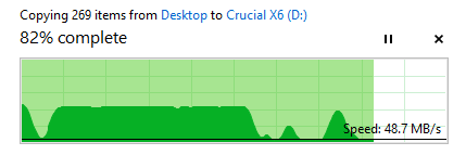 美光 Micron Crucial X6 SSD 降速問題
