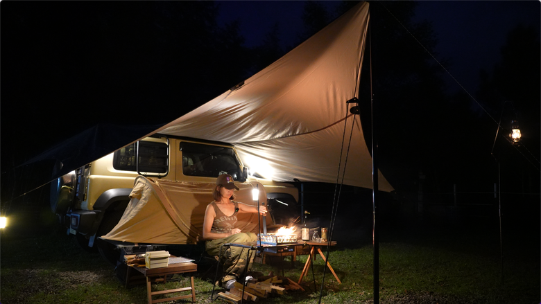 【SOLO CAMPING】女子單人露營｜電視台跟拍採訪｜為什麼60歲要挑戰單人車泊｜導演倒數5秒演員魂就上身｜拉拉姐的故事 #巴萬五峰露營區