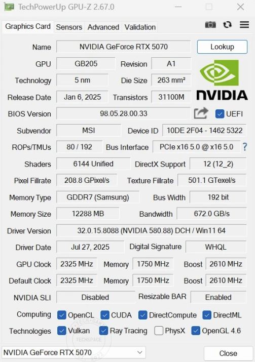 MSI GeForce RTX 5070 12G GAMING TRIO OC 開箱評測 | 霸氣流線龍魂傳承、4K 門檻輕鬆跨過