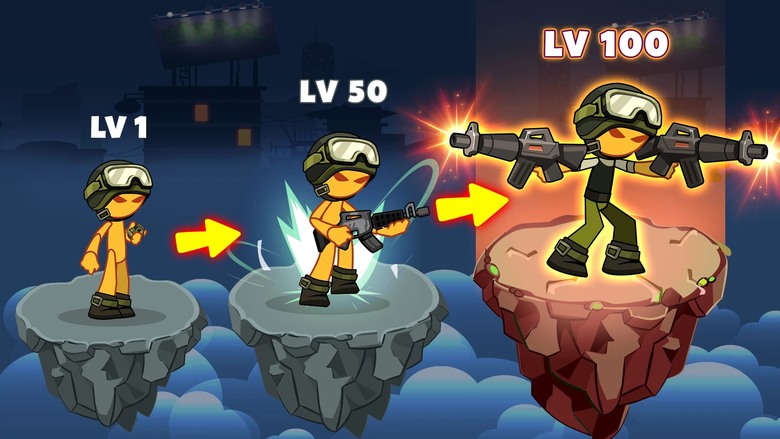《火柴人戰爭》 Stickman War: Epic Idle RPG 8月19日更新 火柴人勇闖殭屍末日!放置RPG × 召喚英雄 × 狂暴射擊 挑戰外星怪物與傳奇BOSS 進化最強獵殺者