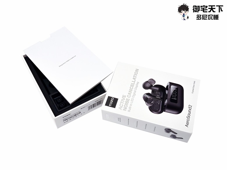 點我看大圖 開箱|【TOZO】AeroSound2 ANC 主動式降噪無線藍牙耳機 - 有功能、有音質、有 CP 值,兩千有找,降噪還能超強 ?!