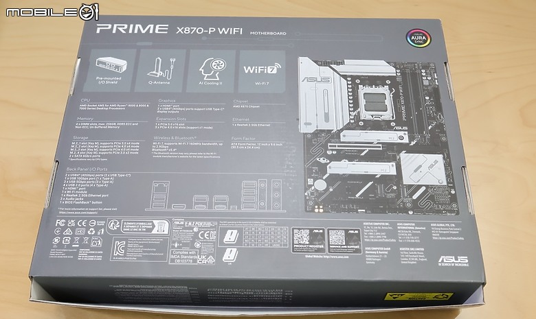 便宜 X870 的選擇 ASUS 華碩 PRIME X870-P WIFI 開箱