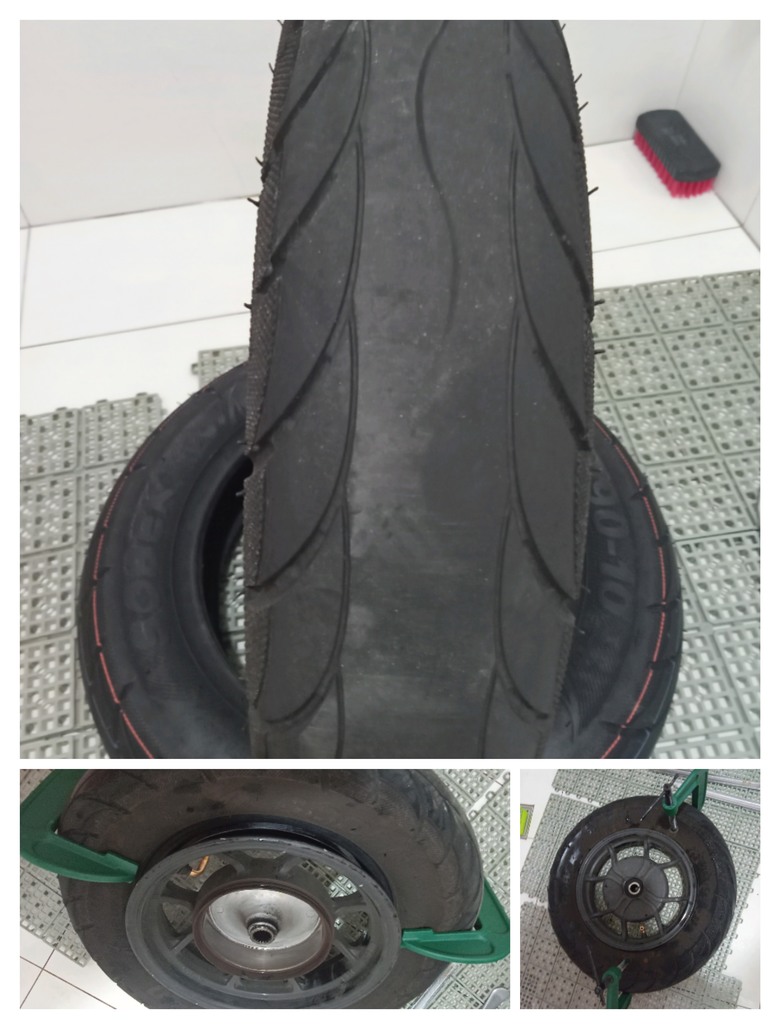 點我看大圖 全新迪爵(胖迪)DIY換新胎100/90-10經濟通勤胎