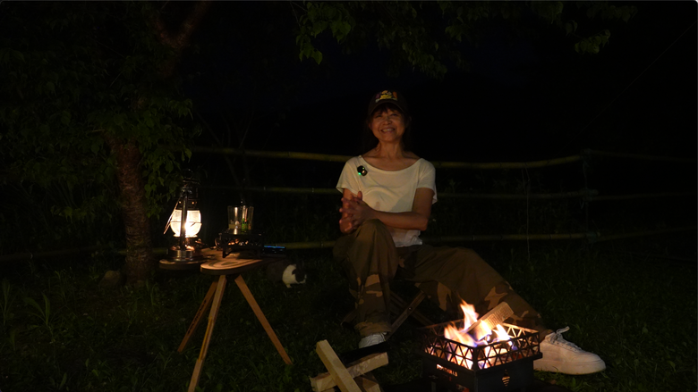 和兔兔一起夏日露營｜在艷陽和美麗夕陽下第一次搭獨立天幕｜#亞霧香草營區