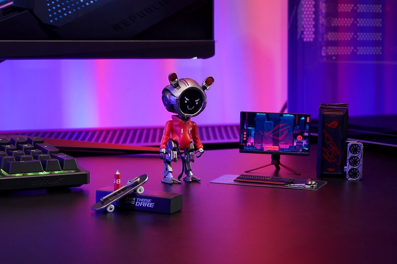 ROG OMNI 可動公仔開箱|造型盡展 ROG 精神,世界觀具象化的起點!