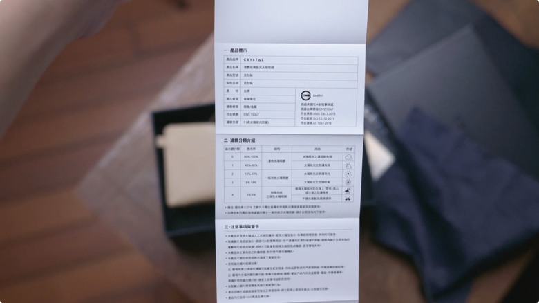 [開箱] 台灣品牌偏光鏡片 CRYSTAL 增艷太陽眼鏡