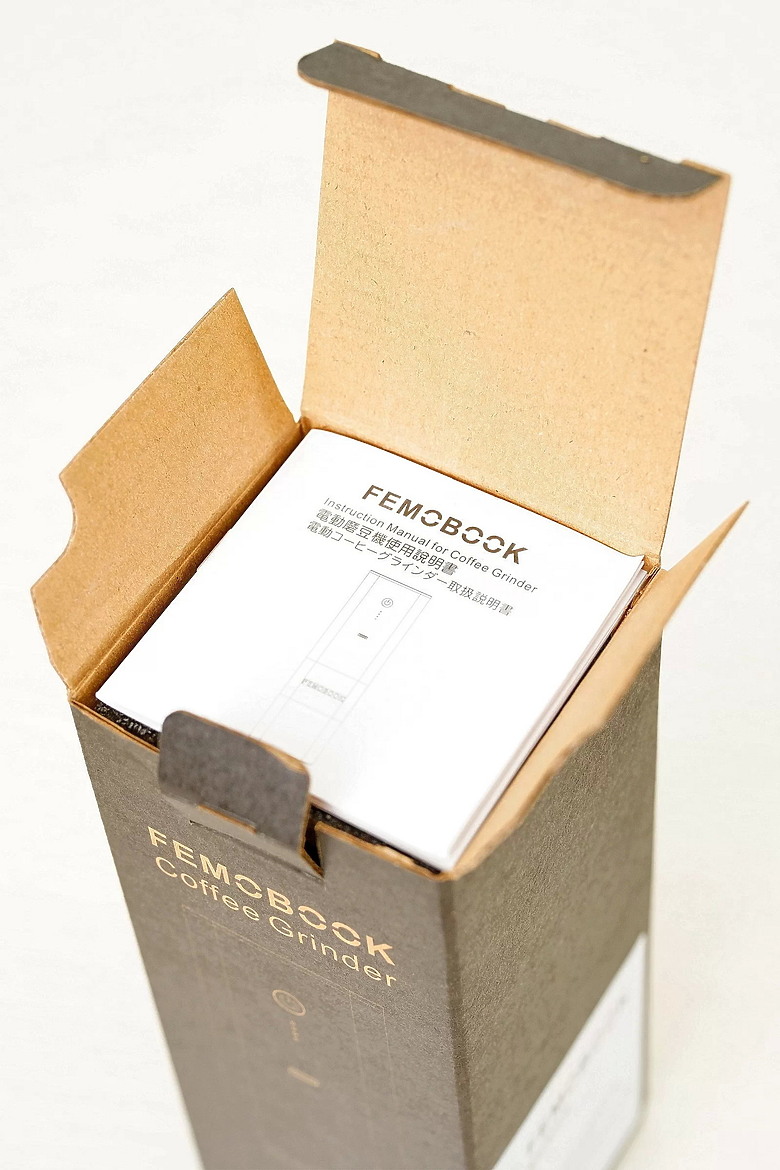 Femobook A2 充電磨豆機，開箱心得