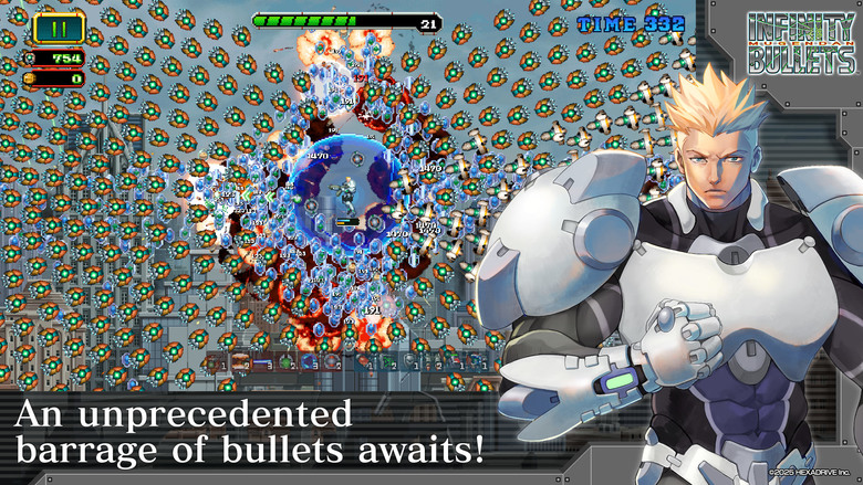 《無限子彈》 INFINITY BULLETS 9月1日 正式上線 90 年代風格街機射擊遊戲 | 擊潰無盡敵潮、挑戰巨型Boss 升級武裝、解鎖技能 重現90年代街機魂 體驗生死存亡的終極彈幕冒險