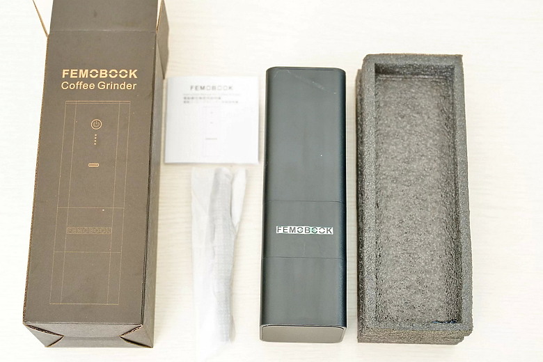 Femobook A2 充電磨豆機，開箱心得