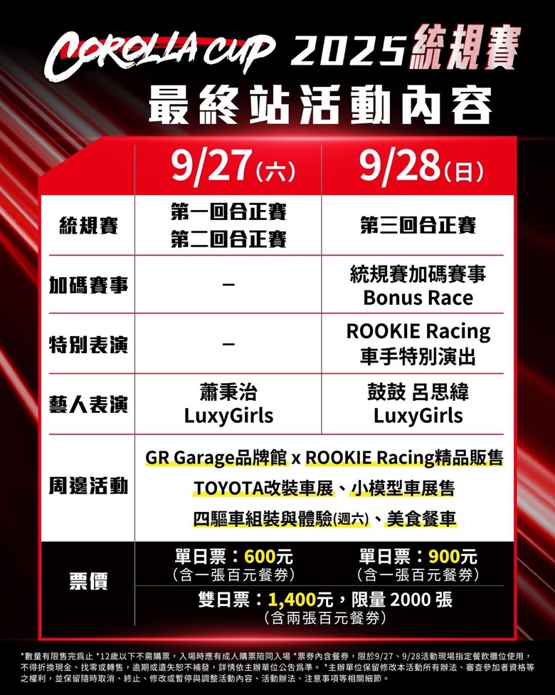 這個月月底麗寶統規賽