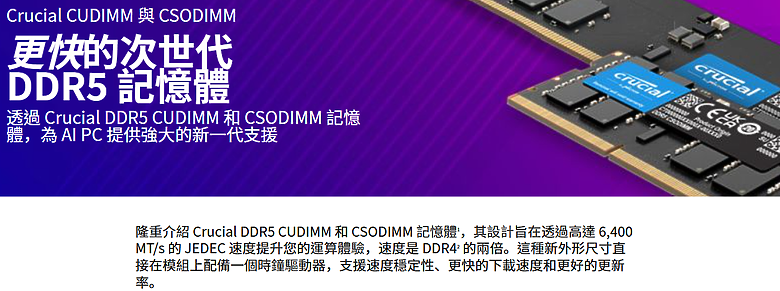 [開箱] 美光Crucial DDR5-6400 CUDIMM 新規格、新氣象