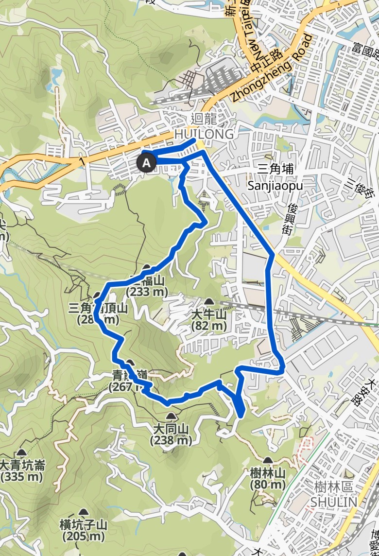 9/13 迴龍-騎UB-工業區-45巷-青龍嶺-三角埔頂山-迴龍