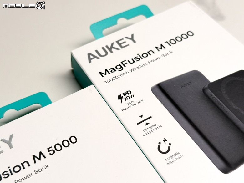 纖薄金屬機身！AUKEY MagFusion M Qi2磁吸行動電源