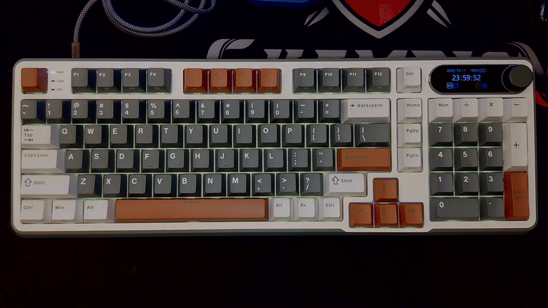 點我看大圖 開箱|【ROYAL KLUDGE】RK S98 三模無線機械鍵盤 - 自帶螢幕及音量旋鈕,可熱插拔的 98 鍵雪皇軸之作!