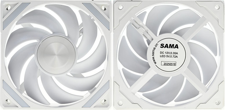 點我看大圖 SAMA先馬Q70 WH 360mm白色一體式水冷散熱器開箱