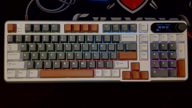 點我看大圖 開箱|【ROYAL KLUDGE】RK S98 三模無線機械鍵盤 - 自帶螢幕及音量旋鈕,可熱插拔的 98 鍵雪皇軸之作!