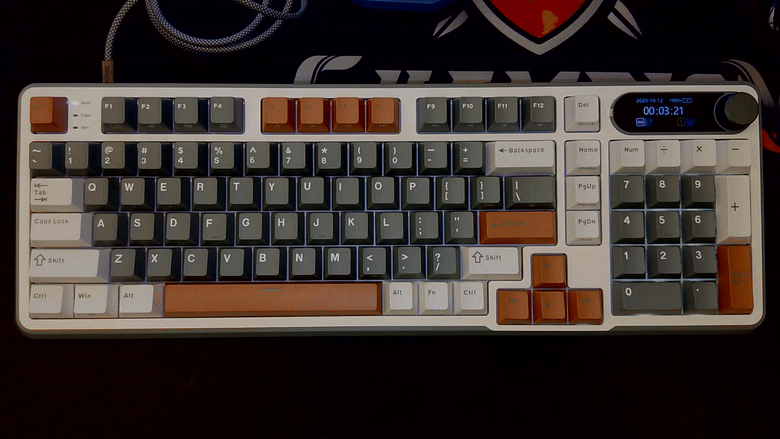 點我看大圖 開箱|【ROYAL KLUDGE】RK S98 三模無線機械鍵盤 - 自帶螢幕及音量旋鈕,可熱插拔的 98 鍵雪皇軸之作!