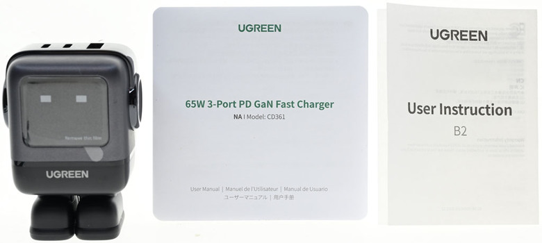 點我看大圖 UGREEN綠聯Nexode RG 65W 2C1A GaN充電器CD361開箱