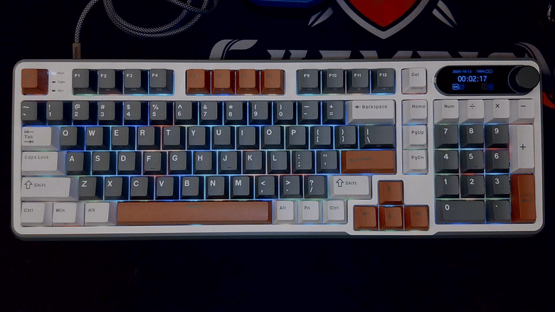 點我看大圖 開箱|【ROYAL KLUDGE】RK S98 三模無線機械鍵盤 - 自帶螢幕及音量旋鈕,可熱插拔的 98 鍵雪皇軸之作!