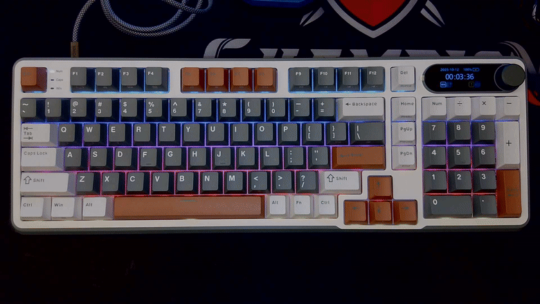 點我看大圖 開箱|【ROYAL KLUDGE】RK S98 三模無線機械鍵盤 - 自帶螢幕及音量旋鈕,可熱插拔的 98 鍵雪皇軸之作!