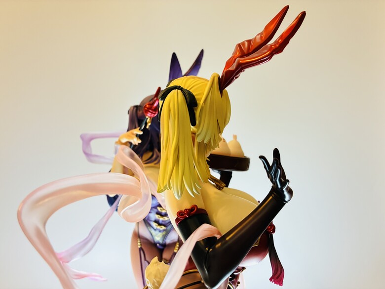 BINDing萌姫連合 百合&史黛拉1/4旗袍兔女郎