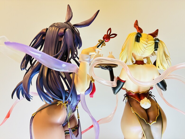 BINDing萌姫連合 百合&史黛拉1/4旗袍兔女郎