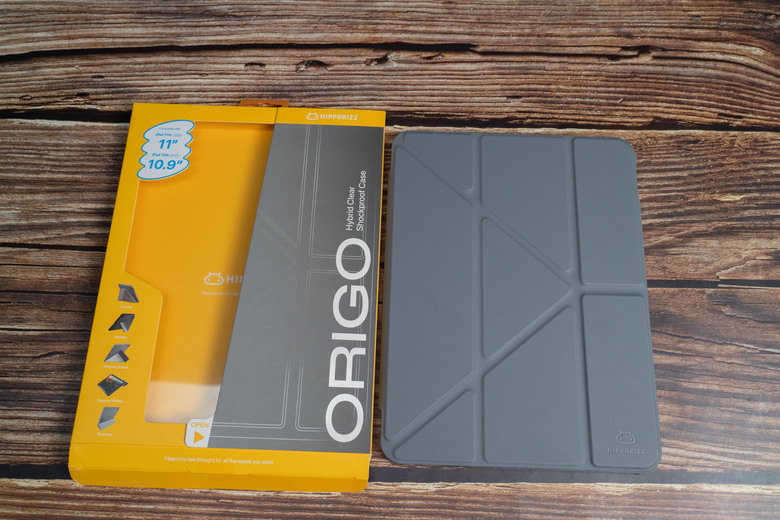 點我看大圖 HIPPORIZZ Origo晶透皮紋 筆槽保護殼 開箱 iPad Air M2/M3 適用 幫我的平板穿新衣