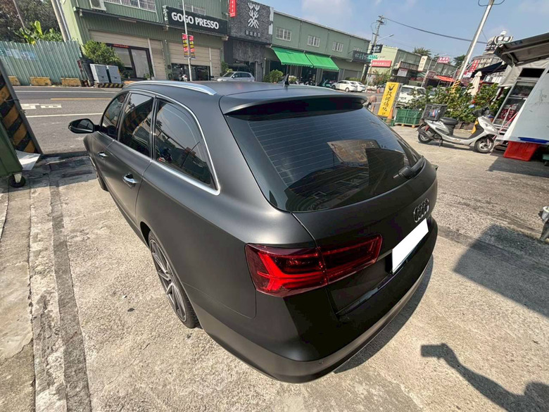 Audi A6 消光黑 安裝 3M極透 MA40+極黑MB20