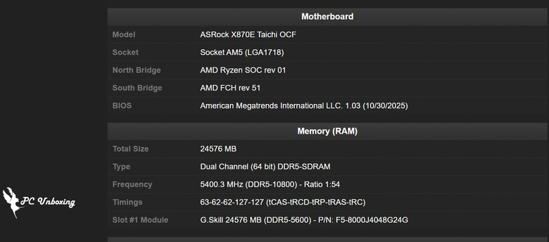 DDR5 10800 達成!這才是 AMD 超頻板該有的樣子!!華擎 ASRock X870E Taichi OCF 主機板開箱評測