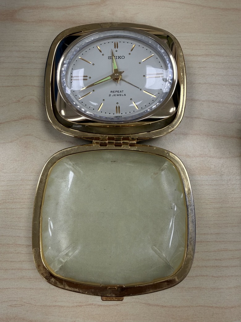 昭和時代的老物Seiko機械式折疊座鐘