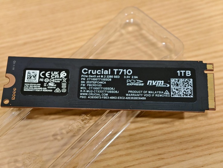 展現頂規的卓越性能，美光 Crucial T710 PCIe Gen5 SSD 1TB開箱試用