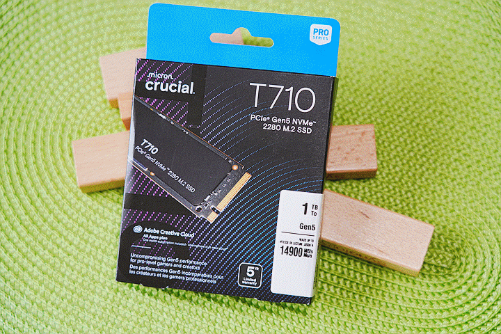規格再升級，美光 Crucial T710 PCIe GEN5 1TB SSD 極速上手