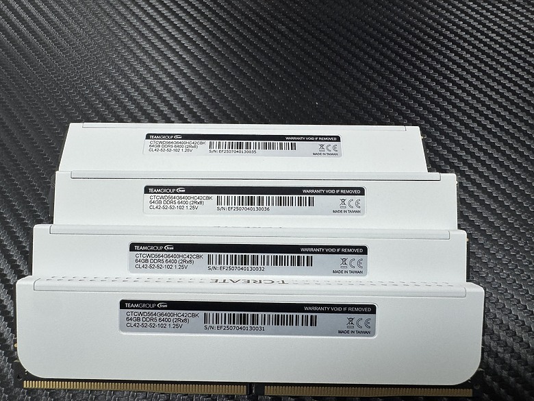 AI SERVER與串流專用，十銓 TEAM T-CREATE DDR5 256G 6400Mhz 大容量滿足效能需求