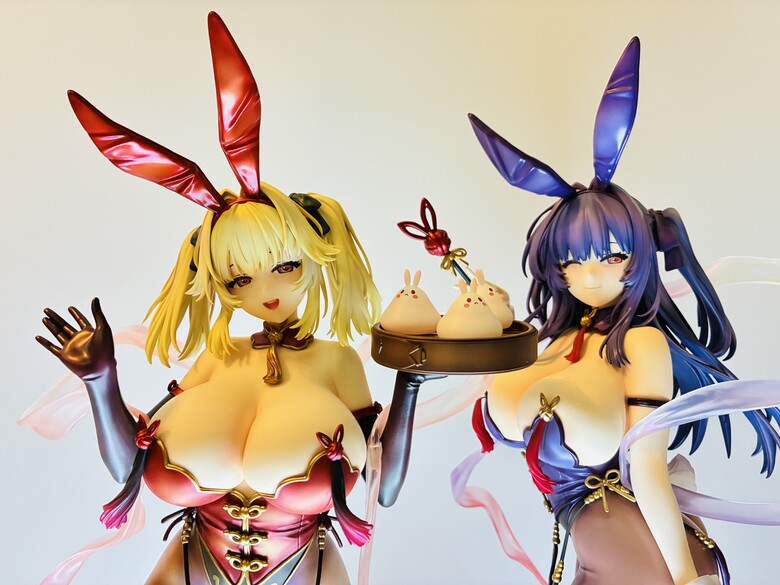 BINDing萌姫連合 百合&史黛拉1/4旗袍兔女郎