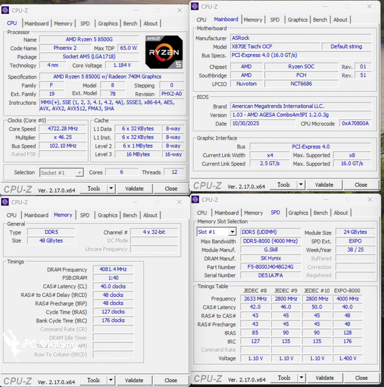 DDR5 10800 達成!這才是 AMD 超頻板該有的樣子!!華擎 ASRock X870E Taichi OCF 主機板開箱評測