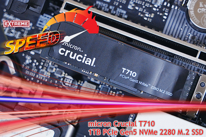 規格再升級，美光 Crucial T710 PCIe GEN5 1TB SSD 極速上手
