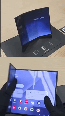 三折疊手機 的 開法 & 折法 有BUG