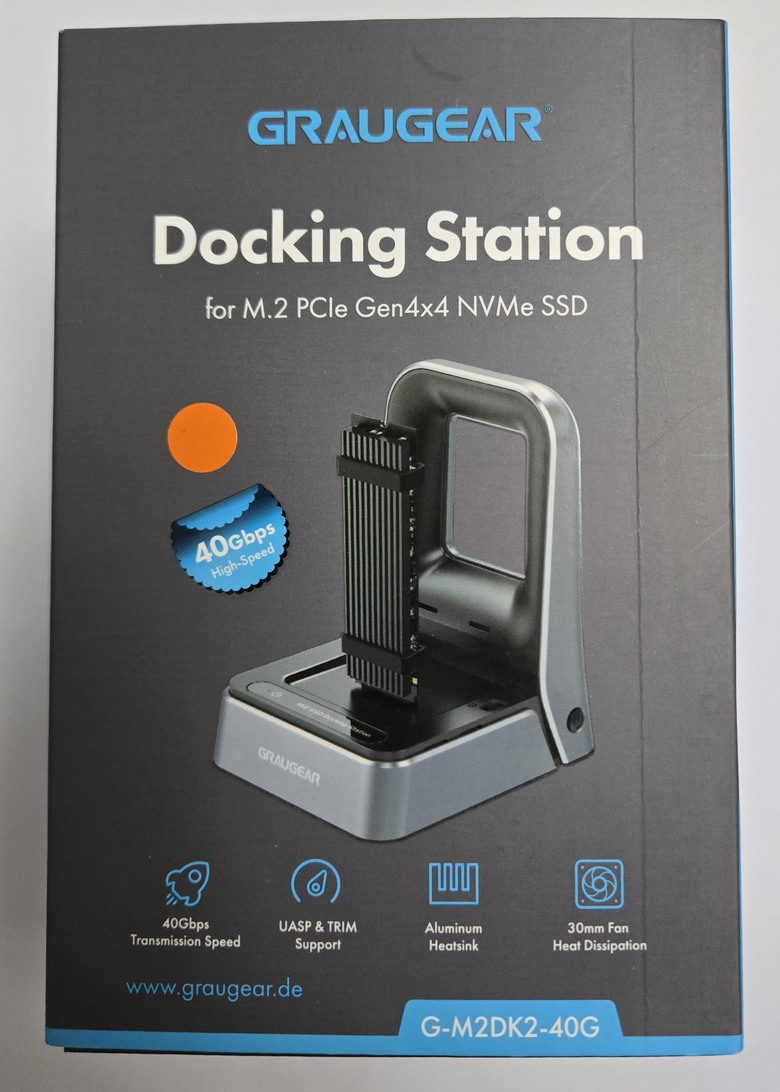 【開箱簡測】GRAUGEAR USB4.0 Type C M.2 NVMe 美型外接盒(Dock Station) 效能簡測 (圖多)