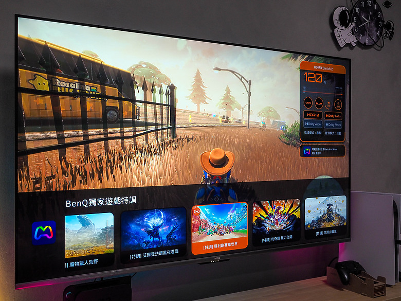 為遊戲而戰 | BenQ獨家遊戲特調MiniLED Google TV J65-770