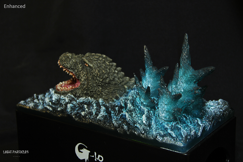 哥吉拉 -1.0 面紙盒 塗裝強化 分享