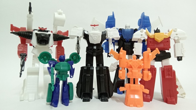 【玩情懷收回憶】上個世紀懷舊玩具－可變形機器人食玩／扭蛋