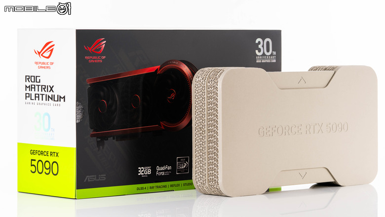 ROG Matrix Platinum GeForce RTX 5090 顯示卡開箱實測 集 30 周年經驗大成的頂級遊戲效能輸出者